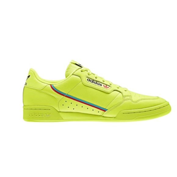 adidas continental lime green
